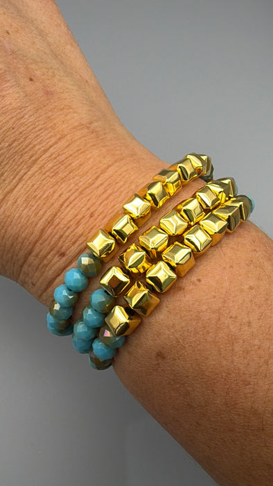 Aqua Bracelet Set