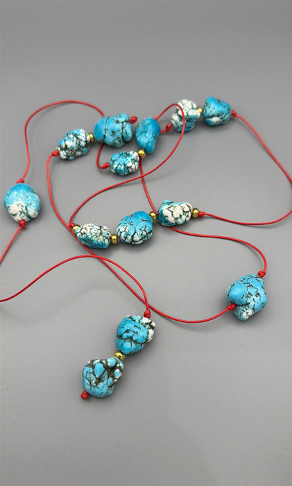 Turquoise Ember Lariat