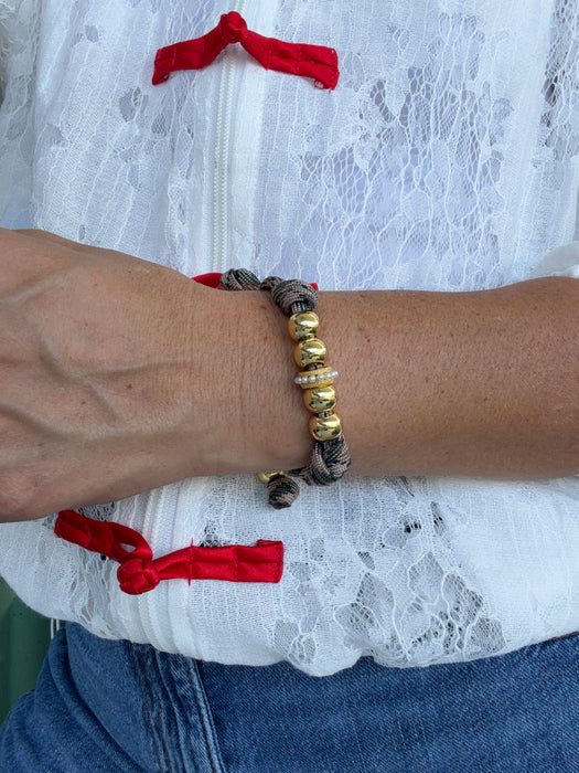 Camo Pearl Bracelet