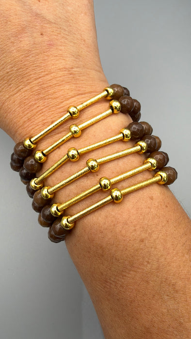Mocha Gold Bracelet Set