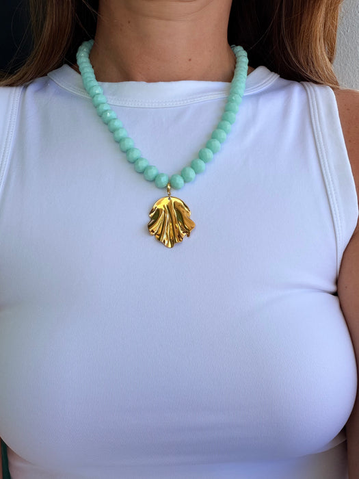Seafoam Shell Necklace