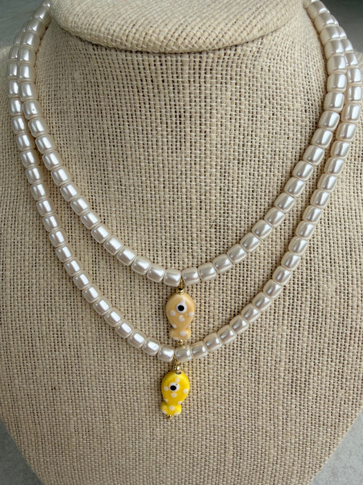 Polka Fish Necklace