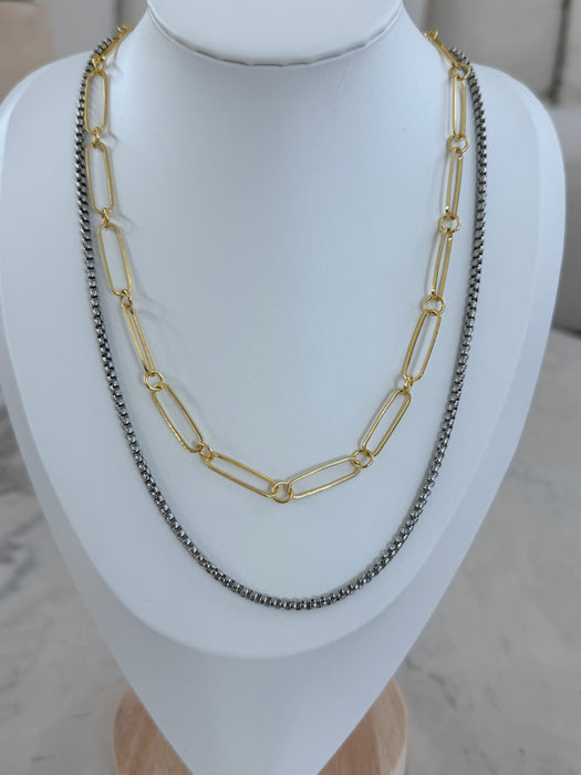 Enosis Dual Tone Necklace